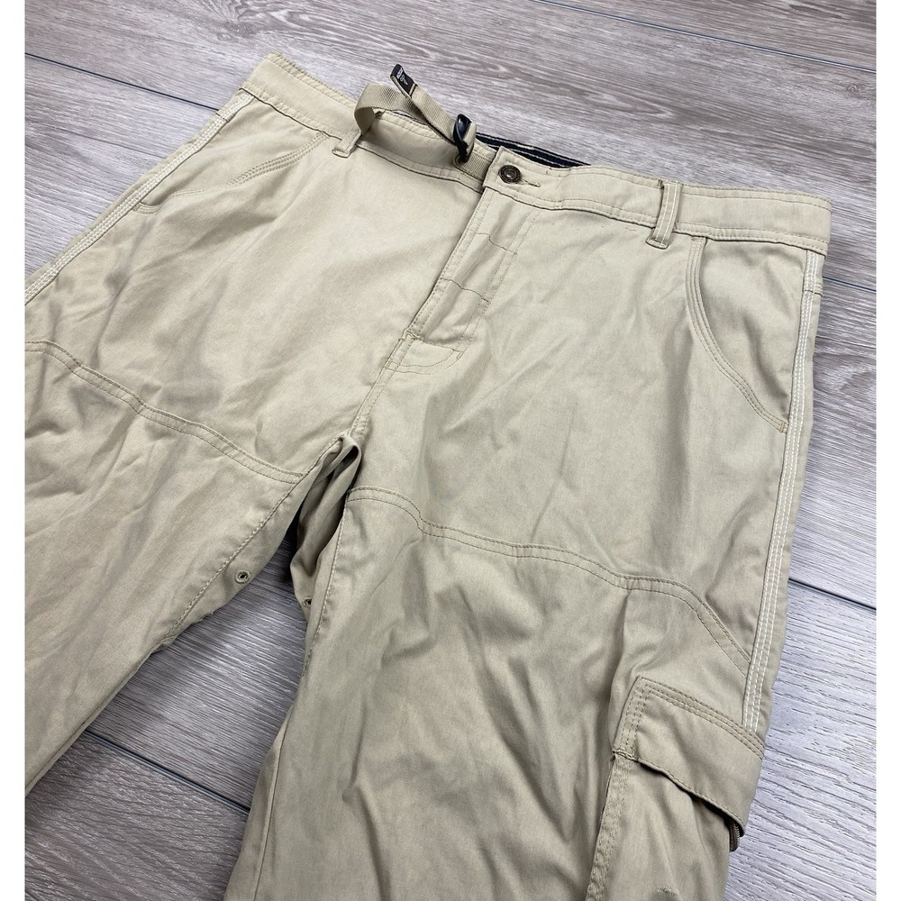 Prana Men's Zion‎ Stretch Outdoor Hiking Cargo Pants Beige Size XL